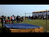 Rural Olympics high jump competition : Kila Raipur, Punjab