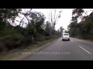 Road leading through the city of Roorkee