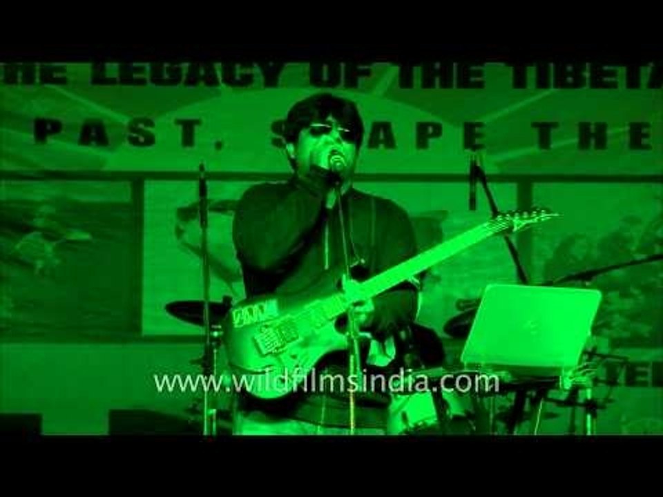 Rock on: Arjun the band performing at Free Tibet concert