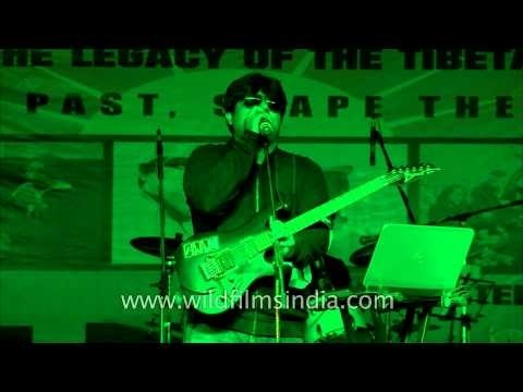 Rock on: Arjun the band performing at Free Tibet concert