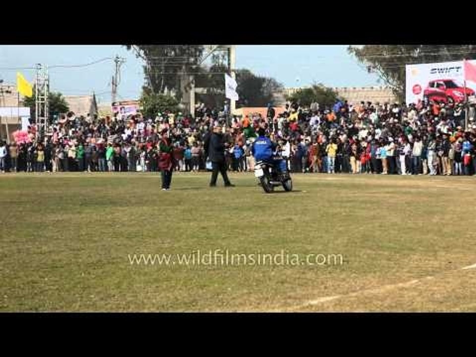 Bike stunts showcased during Rural Olympics