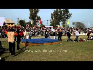 Men's high jump championship at Rural Olympics