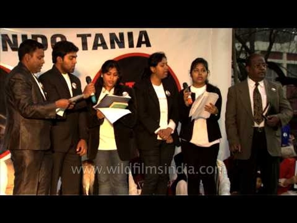 Pentecostal church choir performing at Jantar Mantar