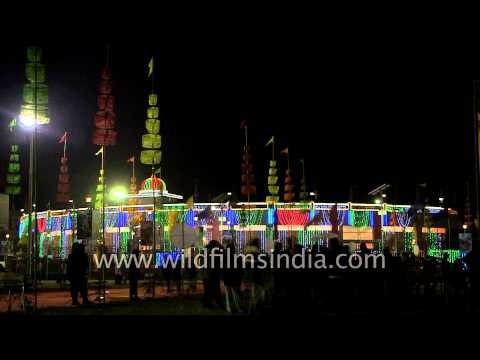 Time lapse of visitors at Bheigyachandra Open Air Theatre, Imphal