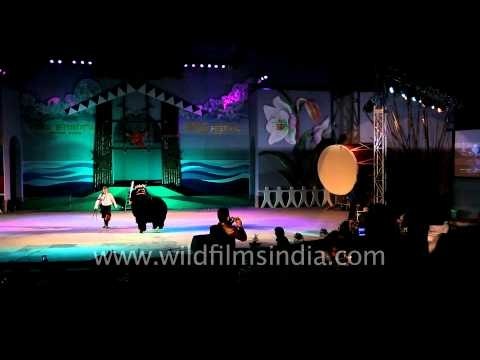 Yak dance performing by the artistes from Sikkim