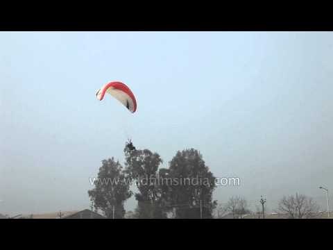 Motorised paragliding - adventure sport at Rural Olympics