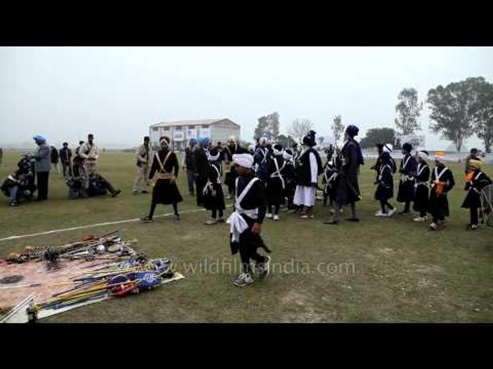 Complete martial art performed by Nihang Sikh