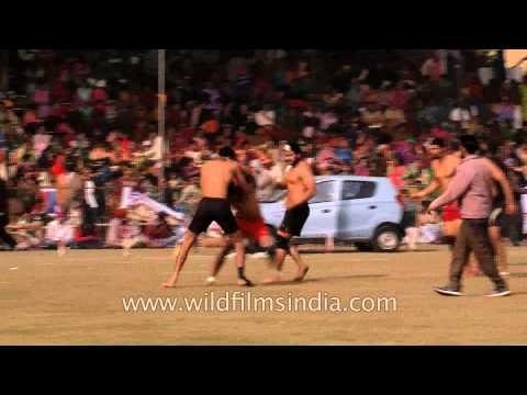 Desi boys playing Kabaddi at Rural Olympics