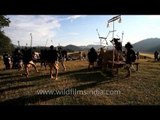 Hunting techniques displayed by Apatani tribesmen - Ziro