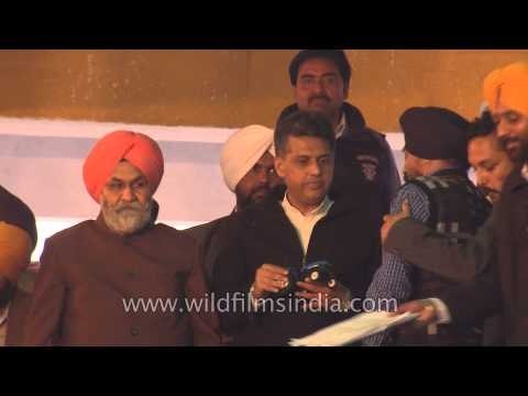 Manish Tewari at Rural Olympics in Kila Raipur, India