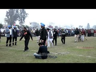 Interesting tug of war game at Rural Olympics