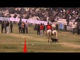 Nihang Sikh performs stunt on horses: Kila Raipur Sports Festival