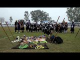 Nihang Sikh performs martial arts