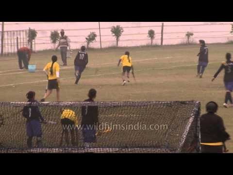 Hockey team players in full action : Kila Raipur, Ludhiana