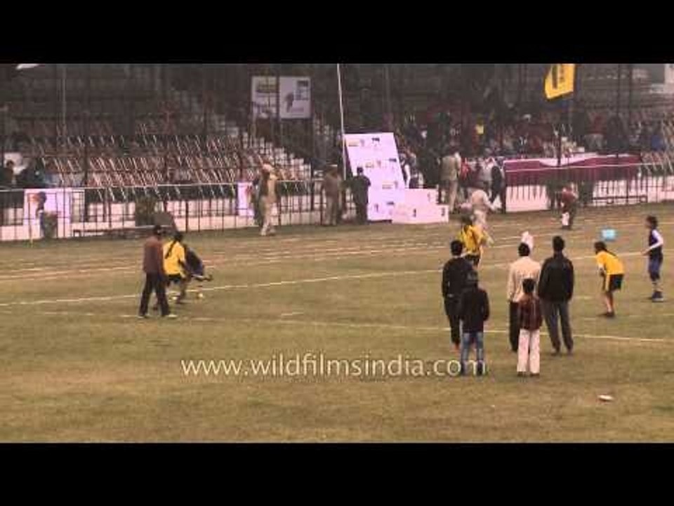 Hockey match at Kila Raipur Rural Olympics Sports Festival