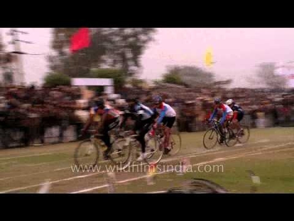 Crowd enjoying the cycle race at Kila Raipur Sports Festival