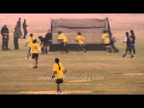 Indian womens' hockey match at Kila Raipur Sports Festival