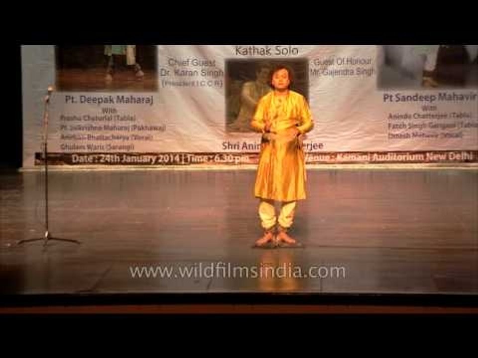 Classical kathak dancer Pt. Deepak Maharaj