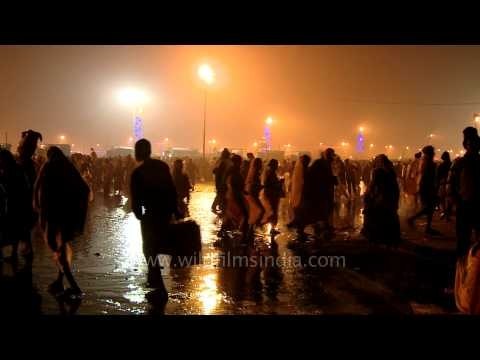 Devotees arrive for the annual holy dip: Gangasagar mela