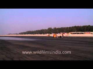 Beautiful seaside view of Bakkhali beach