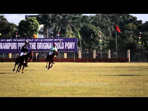 Polo match between India and USA at Mapal Kangjeibung, Imphal