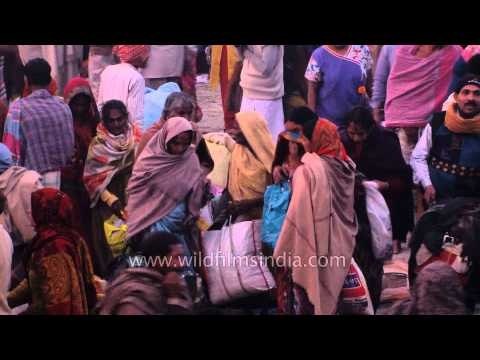 Devotees gathered at auspicious occasion of Makar Sankranti