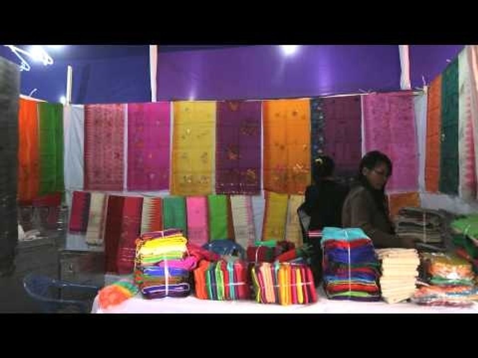 Women selling traditional Manipuri attire