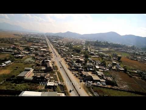 Paragliding at Koirengei air field, Manipur