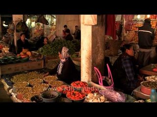 Local vegetables at super market, Kohima