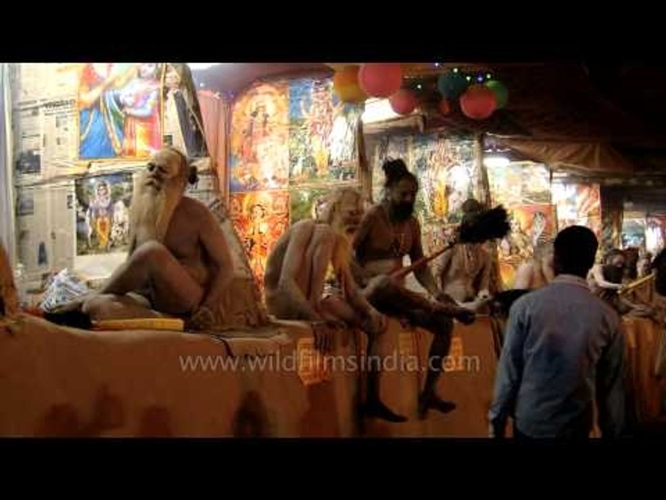 Taking blessings from the holy ones: Gangasagar mela