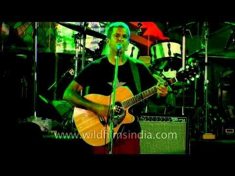 Whirling Kalapas band performing at music concert: Ziro