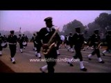 Indian Navy contingent marching on Rajpath