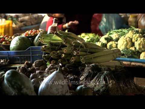 Local eatable items on sale at Kohima