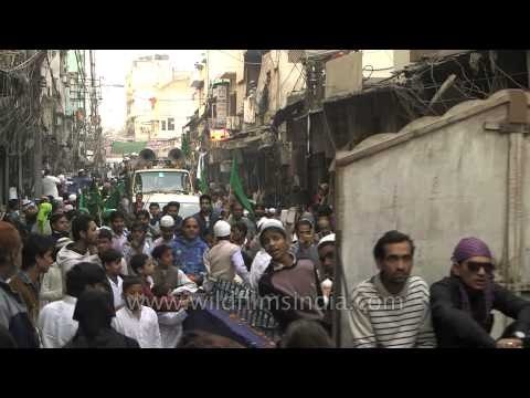 Muslims commemorating the birth of Prophet Muhammad