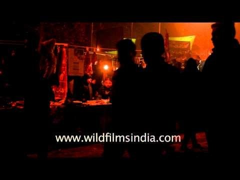 Shia muslims converge to mark the end of mourning procession - Chup Tazia