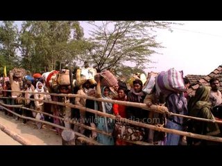 Long queue at Gangasagar mela