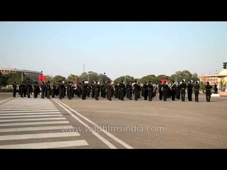 Preparation for Beating Retreat ceremony
