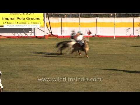 U.S.A vs India B at the International Polo match Imphal
