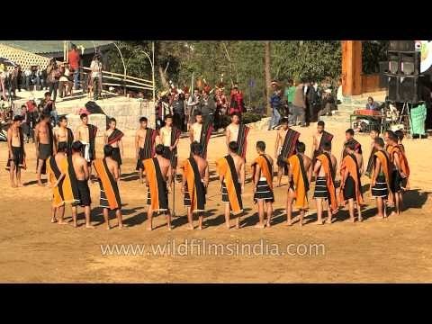Folk song sung during Sekrenyi festival : presented by Angami youth
