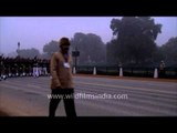 NCC cadets rehearse for the Republic Day at Rajpath