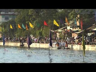Boat race at Thangapat, Imphal