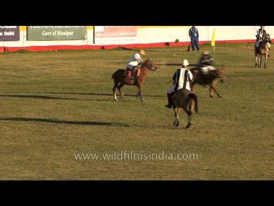 India B plays against USA at 7th International Polo match, Imphal