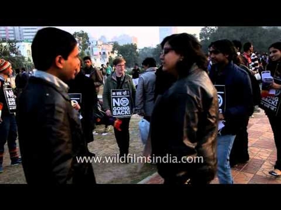 Delhi Queer Pride members at the protest