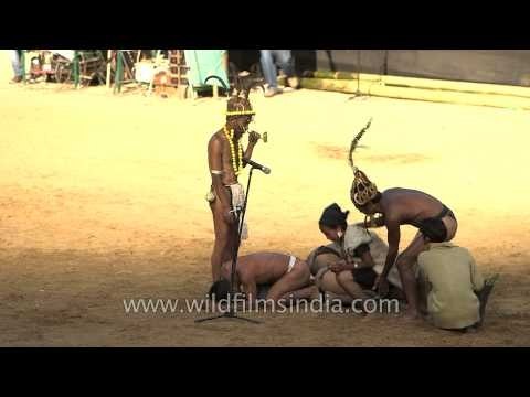 Chang traditional way of healing demonstrated at Naga Heritage