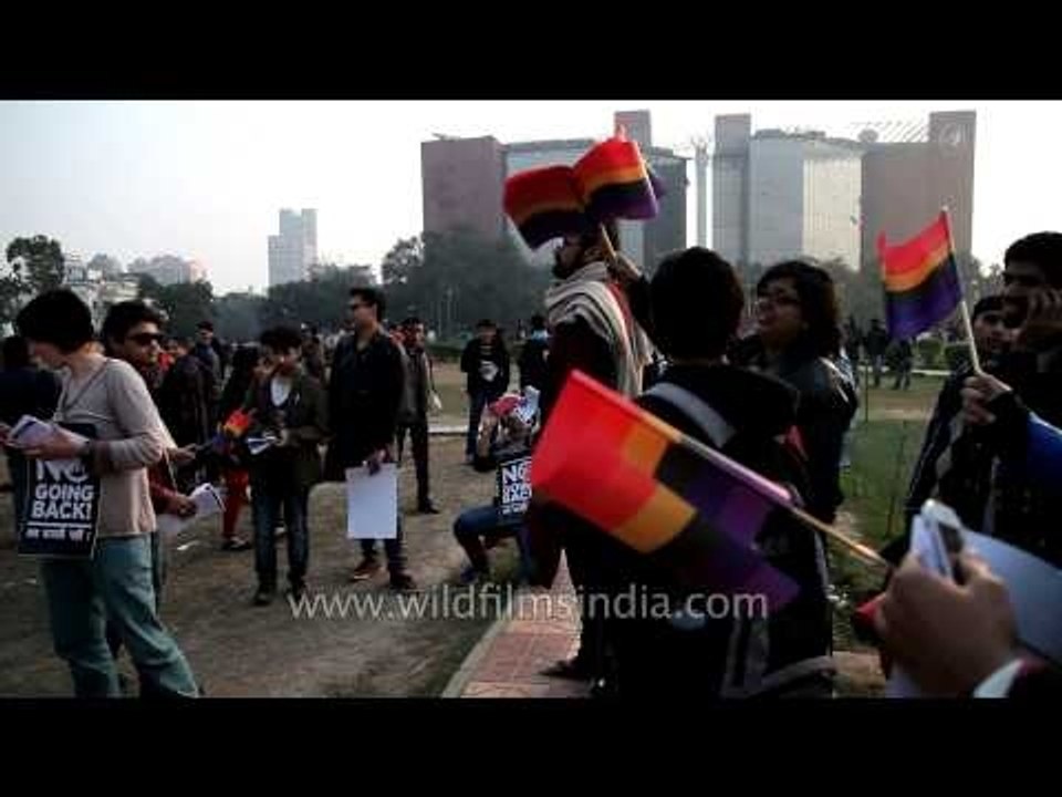 Delhi Queer supporters hold protest