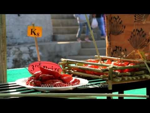 Exhibition cum fruits and vegetables competition at Naga Heritage