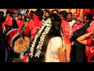 Jasmine flowers, an essential part of a Tamil lady's attire