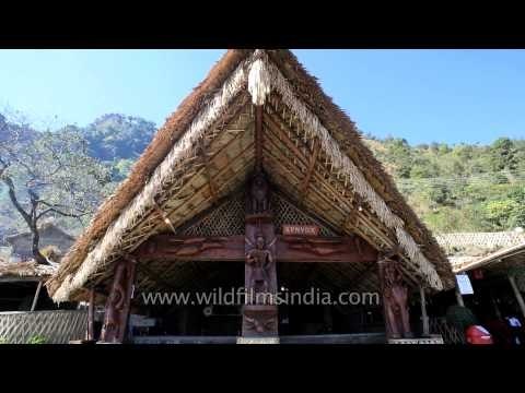 Konyak morung at Naga Heritage village