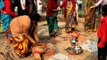 Tamil ladies busy making pongal on Kaannum Pongal