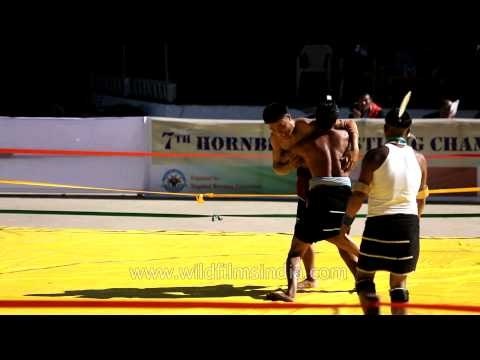 Hornbill Wrestling Championship at Naga Heritage